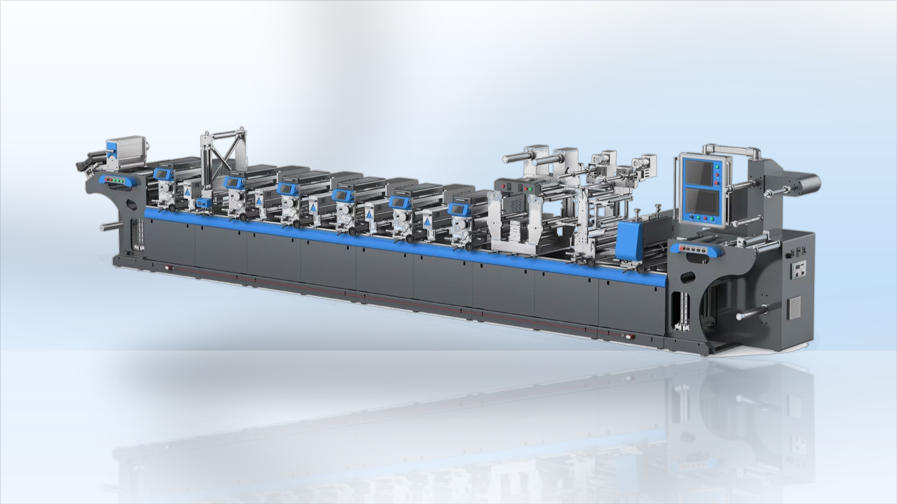 HCF350 and HCF450 intermittent flexographic printing machine