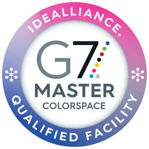 IDEAlliance G7 Master Colorspace Qualified Facility badge